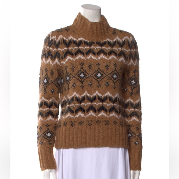 Veronica Beard Sweaters - Veronica Beard Printed Turtleneck Sweater size S